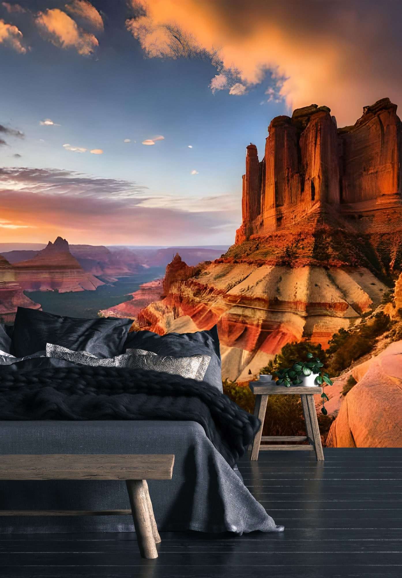Fotobehang Monument Valley bij Zonsopkomst