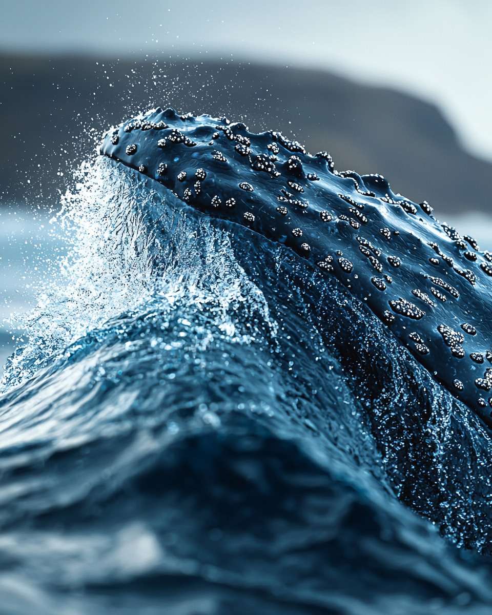 Fotobehang Bultrug Walvis Boven Water - Afbeelding 2