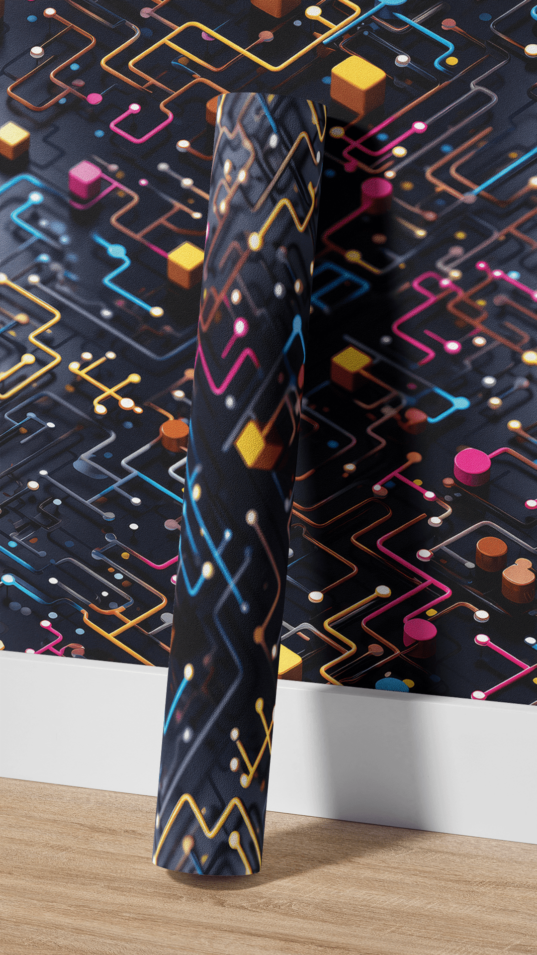 Fotobehang Neon Abstract Kleurenpatroon