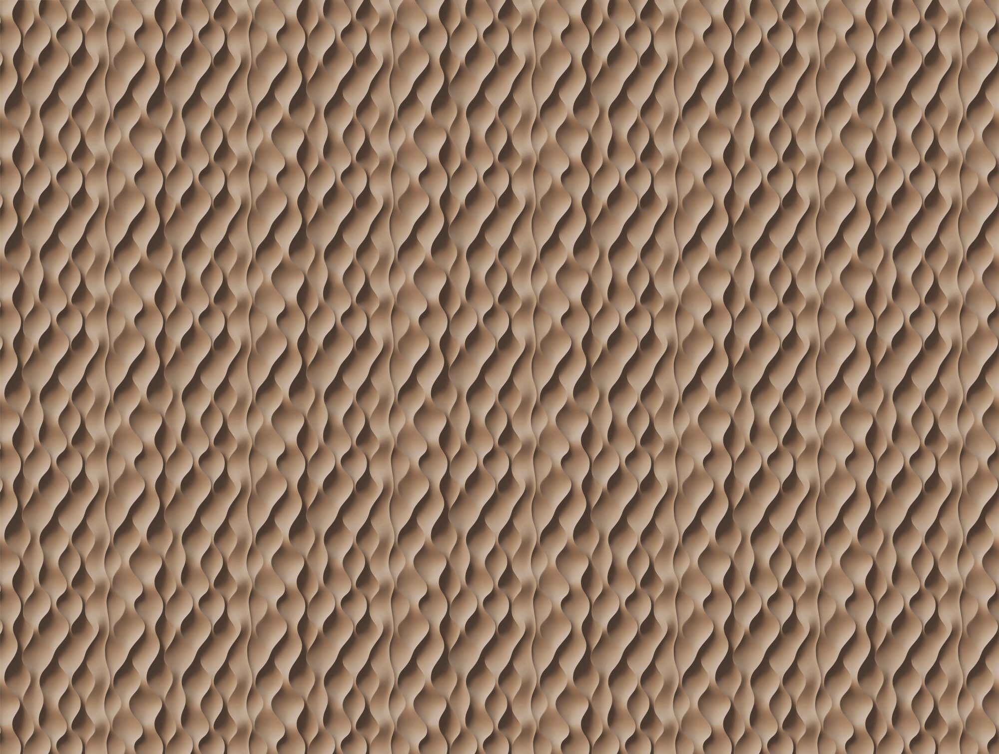 Fotobehang 3D Golvend Patroon Beige - Afbeelding 2