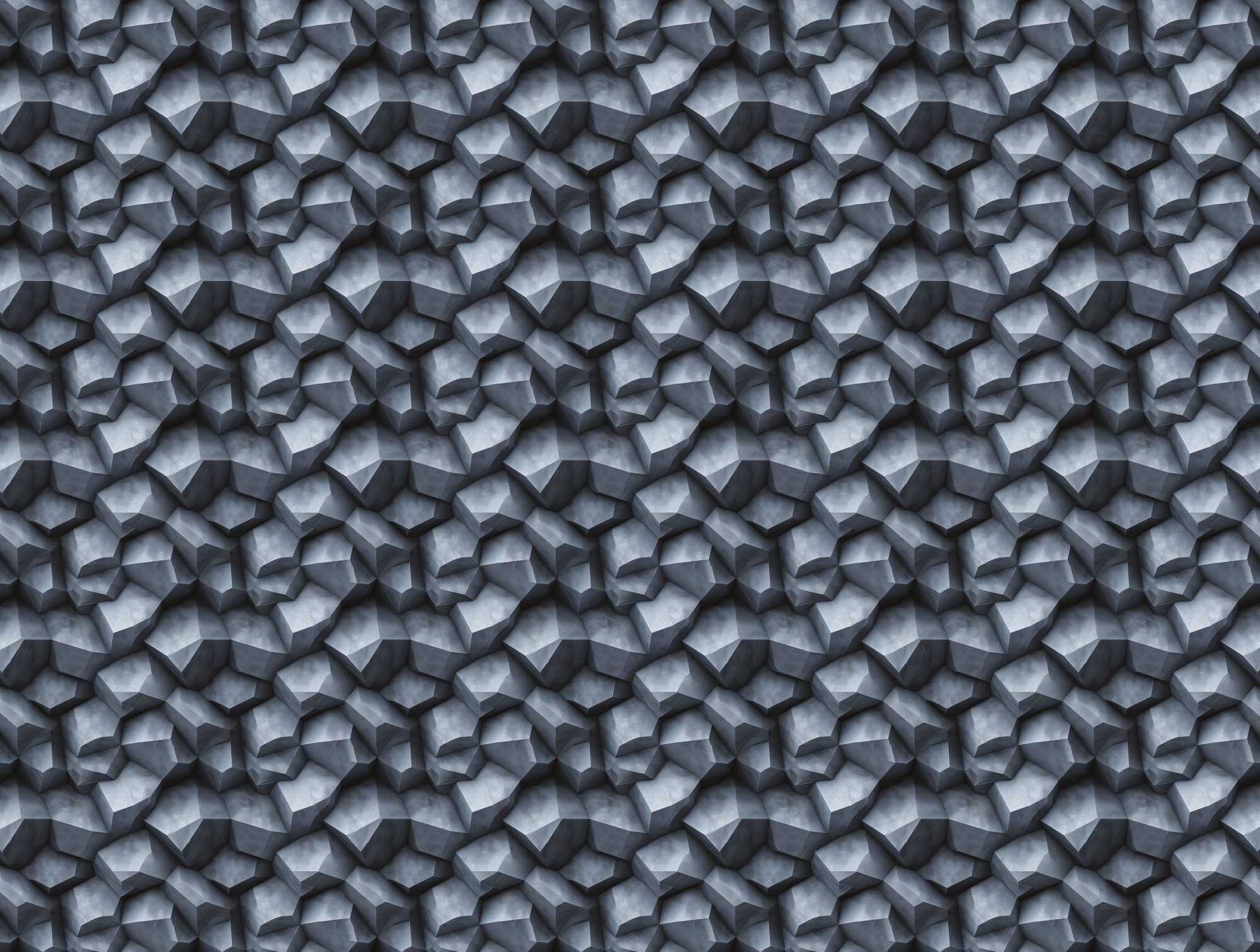 Fotobehang 3D Steenstructuur met Geometrische Rotsvormen - Afbeelding 2