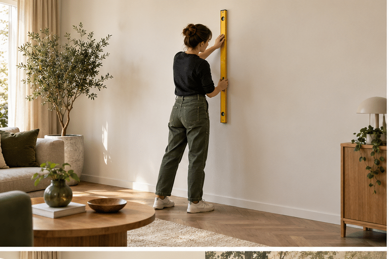 Muur voorbereiden voor fotobehang